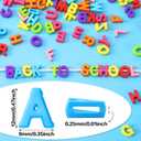 Augshy 700Pcs Large Letter Beads Colorful Plastic A-Z Mixed Alphabet Shape Beads for Jewelry Making Bracelets Necklaces Key Chains Shoelaces Crafts Party Decor(9x12mm)