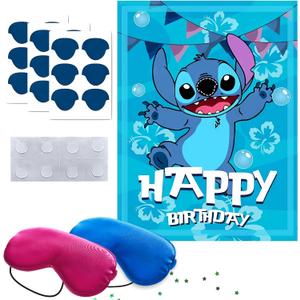 Blue Decor Birthday Decorations Boy Party Games for Room Posters Toys and Games Room Dcor