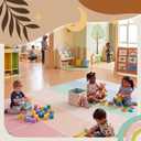Drydiet Pastel Classroom Rug 7.6 x 12 ft Large Carpet