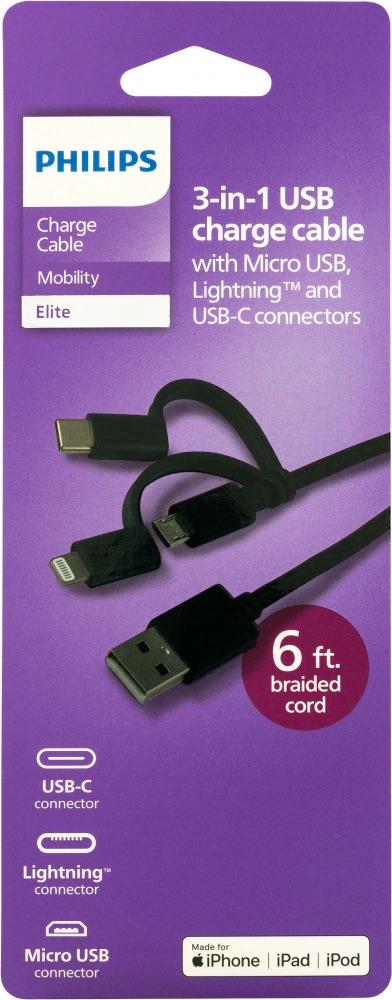 Philips 3-in-1 USB Charge Cable