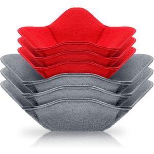 Patelai 6 Pieces 2 Sizes Microwave Bowl Holders Large and Small Bowl Holder Sponge and Microfiber Kitchenware Cozy for Hot Food Soup Warmer Home Kitchen