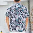 Hawaiian Shirt for Men Casual Summer Short Sleeve Beach Vacation Aloha Hawaii Button Down Shirt Holiday (M)