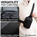 Travel Sling Bag for Men & Women - Water Resistant Crossbody Multipocket Chest Bag with Anti-Theft & RFID