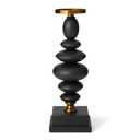 FOLKOR LIFE Matte Black Taper Candle Holder for Table Decor, Pillar Candle Sticks Holder for Festive Centerpieces for Table, Dinning Room, Party Decor, Housewarming Gift