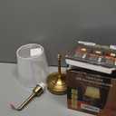 Rechargeable Battery Powered Table Lamp, Wireless LED Lamps, Cordless Touch Lamps, Stepless Dimmable Bedside Lamps, Night Lamp for Bedroom, Dinning Room, Kitchen Decor, Office (Bronze)