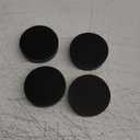 CasterMaster Non Slip Furniture Pads for Hardwood Floors - 2x2 Black Round Caster Cups, Rubber Feet, Couch Stoppers to Prevent Sliding, Sectional Couch Connectors - Set of 4 Furniture Casters