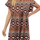 KISSMODA Womens Summer T Shirt Dress Casual Short Sleeve Beach Cover Up Tunic Tops with Pockets (XXL)