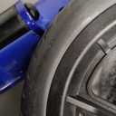 Rollator Walker for Seniors, Lightweight Foldable All Terrain Rolling Walker with seat, Aluminum Walkers with 8 inch Rubber Wheels, Handles and Backrest for Seniors and Adult (Blue)