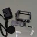 YETAKKR Camera Protection Kit for DJI OSMO Action 6 Aluminum Grip Set - 11-Piece Bundle: Street Photography Handle + Protective Cage + 9H Screen Protector + Wrist Strap Bundle Accessories (Gunmetal Gray)