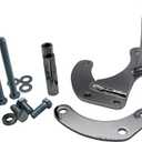 Black SWP Power Steering Pump Bracket for SBC Sb Chevy 283 305 327 350 383 400 with Short Water Pump