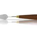 HARFINGTON Palette Knife Painting Tool 910-2 Stainless Steel Teardrop Blade Length Spatula Painting Pallet Knives with Hole Beech Wood Handle for Oil Acrylic Canvas, Red/Silver, Pack 9