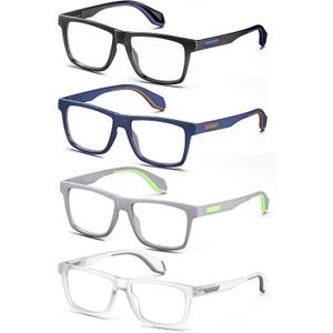 MODFANS Oversized 1.0 Reading Glasses for Men&Women,Large Readers for Men Comfort Rubber Temple with Spring Hinge,Wide Blue Light Blocking Reading Glasses,Anti UV/Eyestrain
