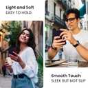 FireNova Designed for iPhone 14 Case, Silicone Upgraded [Camera Protection] Phone Case with [2 Screen Protectors], Soft Anti-Scratch Microfiber Lining Inside, 6.1 inch, Purple