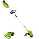 Greenworks 40 Volt Li-Ion Cordless String Trimmer, 15in. Cutting Width, 2.5Ah, Model# 2111802