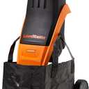LawnMaster FD1501 Electric Wood Chipper Shredder 15-Amp 1.5-Inch Cutting Diameter Max 10:1 Reduction