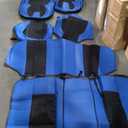 10 Pcs Car Seat Covers, Color Blue & Black
