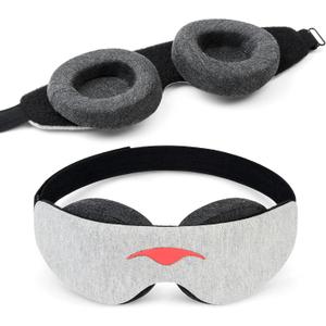 Manta Slim Sleep Mask Ultra-Light Blackout Eye Mask with Adjustable Eye Cups, Soft Strap for Comfortable Sleep, Minimalist Design for Better Rest
