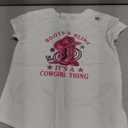 Boots And Bling Its A Cowgirl Thing Cowboy Hat Kids Cowgirls T-Shirt
 White XS