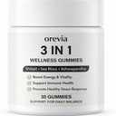Orevia 3-in-1 Wellness Gummies, Energy & Balance Support, 30 Gummies