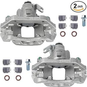 2 Pcs Rear Brake Caliper Assembly 18B5262 18B5263 Compatible with Ford for 2011-2019 Explorer, 2010-2014 Flex, 2013-2019 Taurus, 2010-2014 Lincoln MKT, Disc Brake Caliper Set with Bracket