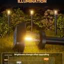 ALEPOD Solar Pathway Lights Outdoor - 8 Pack Solar Powered Garden Lights Waterproof, Decor Landscape Lighting with Three Lighting Modes for Yard, Lawn, Walkway, Driveway, Warm White