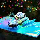 GREETING ART Musical Cruise Ship Birthday Card, Light and Music Happy Birthday Card, 3D Pop Up Birthday Cards for Mom Women Men Dad Father Wife