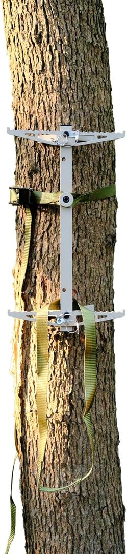 Climbing Sticks, 17 Lightweight Aluminum Hunting Climbing Sticks w/Silent Design, Tree Stand Sticks w/Pivoting V-Brackets & 20 Rope Aiders, Tree Steps for Deer Hunting Gear(1 Pack)