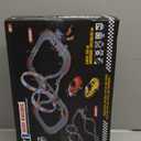 2-in-1 Slot Car Race Track Set with 4 High-Speed Cars, Electric Track, Dual Racing Game with 2 Controllers, Circular Overpass Design Featuring Flash Tracks. Toy Gift for Boys Kids Ages 4-6 6-8 8-12