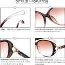 3 Pack Bifocal Sunglasses for Women Oversized Reading Sunglasses with Readers (3 Pack(black, Wrapped Flower Color, Brown))