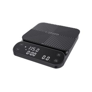 Maestri House S3 Coffee Scale with Timer, 3kg/0.1g Rechargeable Digital Scale, 3 Brew Modes, Adjustable Ratios & Flow Rate Display, Barista-Grade for Pour-Over, Espresso, French Press  Black