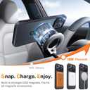 for iPhone 17 Pro Max Case: with 360 Spin Magnetic Stand, Camera Control Button, Fit for MagSafe, Military Drop Protective Slim Phone Cover for 17 ProMax with Ring Kickstand, 6.9", Black