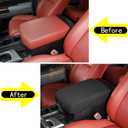 Aunginsy Car Center Console Protector Cover Compatible with Toyota Tundra 2007-2013 Center Console Armrest Seat Box Cover Cushion Lid Protector Pad Customized Cloth Material Anti-Scratch Accessories