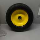 Antego Tire & Wheel (Set of 2) 15x6.00-6 Tire and Wheel Assemblies, ATW-003, 4 Ply Turf Tires, .75" Precision Ball Bearings, John Deere 15x6.00-6NHS Lawn Mower Tires, John Deere Front Tires 15x6.00-6