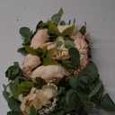Wedding Arch Flowers, 30 Inch Rustic Artificial Floral Swag for Lintel, Green Leaves Rose Peony Sunflowers Door Wreath Home Decoration (Champagne2)