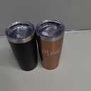 momocici Dad Mom 20 OZ Couple Tumbler.New Parents Gifts for Couples.Pregnancy Announcement Anniversary Parents to be Gift.Gifts for New Dad New Mom Mother's Day Father's Day.(Rose Gold&Black)