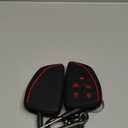 TANDRIVE Key Fob Cover for 2022 2023 2024 2025 Chevy Silverado 1500 GMC Sierra 1500, 2024 2025 Silverado Sierra 2500HD 3500HD, Silicone, 2-Pack, Red Button, Black