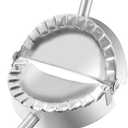 COTEY 6 Inch Empanda Press, Large Stainless Steel Dumpling Maker, 2-in-1 Dough Cutter/Dumpling Mold for Empanada, Dumpling, Ravioli, Pierogi & Hand Pie