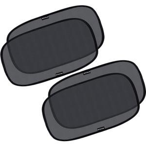 Enovoe Car Window Shade for Baby - (4 Pack) - XL - 25" x 16" - Cling Car Sun Shade for Windows - Sun, Glare and UV Rays Protection for Your Child