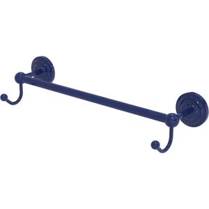 Allied Brass PQN-41-30-HK-MBL Prestige Que 30 Inch Towel Bar with Integrated Hooks, Mediterranean Blue (32.25 Inch)