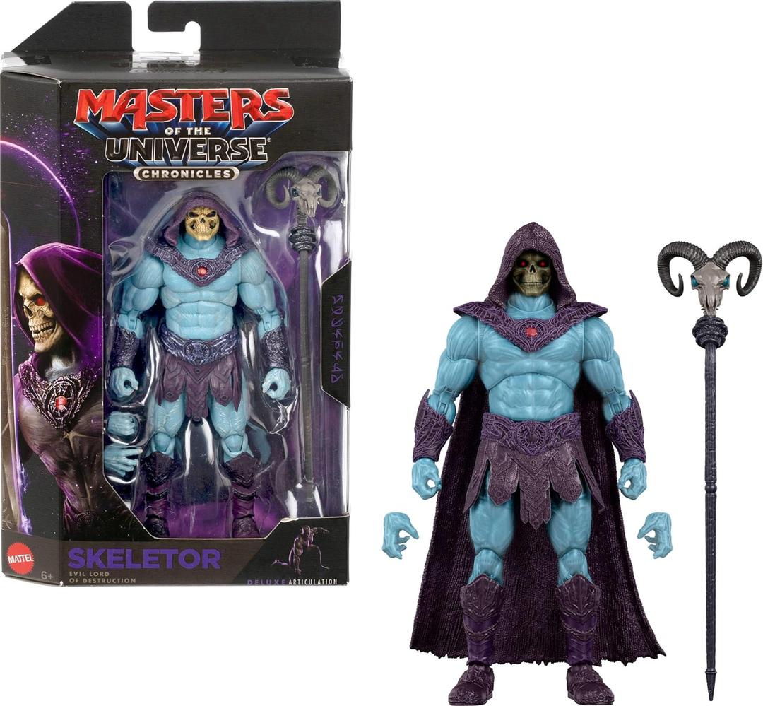 Masters of the Universe Action Figure Chronicles Skeletor, 6.5 Inch Scale 2026 Movie Accurate Villain, Deluxe Articulation, Havoc Staff, Jared Leto