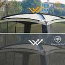 GREGIN Screen House Room 11x11 Ft Mesh Net Tent Canopy Shelter Gazebo, Easy Setup & Waterproof & Sunshade, Suitable for Camping Trip, Backyard, Beach, Picnic (EXP 07/31/26)