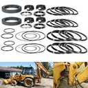 Rebuild/Repair Seal Kit for Case 580CK Model 33 Backhoe Swing Cylinder 1966-1971 with Snap-In/Press-In Wiper (2 Sets)