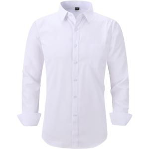 Men's White Button Up Shirt (2XL)