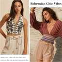 Gold Chain Belts for Women, Adjustable Western Concho Waist Chain, Metal Boho Belt for Dresses and Pants (Gold)