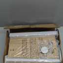 facka Adjustable C-Shaped End Table for Couch & Bed, Adjustable Height TV Tray, Stable Laptop Desk, Space-Saving Snack Side Table with Rounded Metal Corners