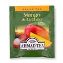 Ahmad Tea Green Tea, Mango & Lychee Teabags, 20 ct (Pack of 1) - Caffeinated & Sugar-Free (EXP 09/12/28)
