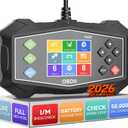 Enhanced OBD2 Scanner Diagnostic Tool - Check Engine Code Reader with Battery Tester, EVAP, Live Data, Mode 6/8, Professional Car Scan Tool with Freeze Frame, DTC Lookup for All OBDII Vehicles 1996+