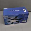 ZMISHIBO 2 Pack 17.9 Inch Socket Fan Light with Remote, Dimmable 3 Colors 6 Speed 1100 Lumens Light Bulb Fan Screw in Ceiling with Lights, Light Socket Ceiling Fan for Bedroom -Black