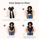 Momcozy Baby Wrap Carrier, Easy-On 2-Piece Design, Newborn to 33 lb