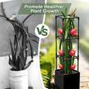 Dragon Fruit Trellis for Climbing Plants Indoor Outdoor, Heavy Duty Metal Adjustable Vertical Garden Support for Indoor Outdoor Potted Plants, Tomato, Cactus, Roses,Vines(12 * 12 * 47inch,1PC)